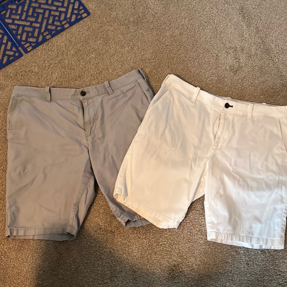 2 Pairs Express Shorts - White Pair & Gray Pair - Mens 33